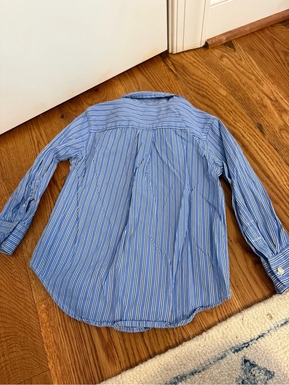 Ralph Lauren Toddler Boy Blue Striped Button Down Shirt Size 3T
